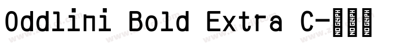 Oddlini Bold Extra C字体转换
